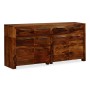 Aparador de madera maciza de sheesham 160x35x75 cm de vidaXL, Aparadores - Ref: Foro24-243943, Precio: 689,46 €, Descuento: %
