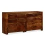 Aparador de madera maciza de sheesham 160x35x75 cm de vidaXL, Aparadores - Ref: Foro24-243943, Precio: 616,11 €, Descuento: %