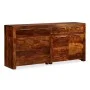 Aparador de madera maciza de sheesham 160x35x75 cm de vidaXL, Aparadores - Ref: Foro24-243943, Precio: 616,11 €, Descuento: %