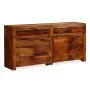 Aparador de madera maciza de sheesham 160x35x75 cm de vidaXL, Aparadores - Ref: Foro24-243943, Precio: 616,11 €, Descuento: %