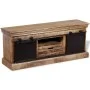 Mueble TV 2 puertas correderas madera maciza mango 110x30x45 cm de vidaXL, Muebles TV - Ref: Foro24-244019, Precio: 324,27 €,...
