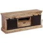 Mueble TV 2 puertas correderas madera maciza mango 110x30x45 cm de vidaXL, Muebles TV - Ref: Foro24-244019, Precio: 324,27 €,...
