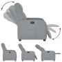 Sillón reclinable de tela gris claro en Sillones | Comprar online en Foru.es