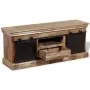 Mueble TV 2 puertas correderas madera maciza mango 110x30x45 cm de vidaXL, Muebles TV - Ref: Foro24-244019, Precio: 324,27 €,...