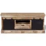 Mueble TV 2 puertas correderas madera maciza mango 110x30x45 cm de vidaXL, Muebles TV - Ref: Foro24-244019, Precio: 324,27 €,...