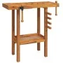 Banco trabajo con tornillos de banco madera acacia 92x48x83cm de vidaXL, Mesas de trabajo - Ref: Foro24-153319, Precio: 135,1...