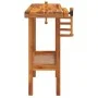Workbench with acacia wood vise screws 92x48x83cm by vidaXL, Work tables - Ref: Foro24-153319, Price: 135,19 €, Discount: %