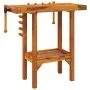 Banco trabajo con tornillos de banco madera acacia 92x48x83cm de vidaXL, Mesas de trabajo - Ref: Foro24-153319, Precio: 135,1...