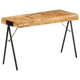 Escritorio de madera maciza de mango 118x50x75 cm de vidaXL, Escritorios - Ref: Foro24-246338, Precio: 214,53 €, Descuento: %