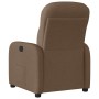 Sillón reclinable de tela marrón en Sillones | Comprar online en Foru.es