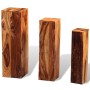 Soportes para plantas 3 unidades madera maciza sheesham marrón de vidaXL, Soportes para macetas - Ref: Foro24-244357, Precio:...