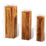 Soportes para plantas 3 unidades madera maciza sheesham marrón de vidaXL, Soportes para macetas - Ref: Foro24-244357, Precio:...