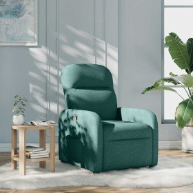 Sillón reclinable de tela verde oscuro en Sillones | Comprar online en Foru.es