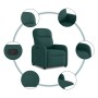 Sillón reclinable de tela verde oscuro en Sillones | Comprar online en Foru.es