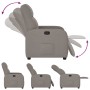 Sillón reclinable de tela gris taupe en Sillones | Comprar online en Foru.es