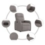 Sillón reclinable de tela gris taupe en Sillones | Comprar online en Foru.es