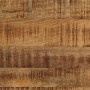 Mesa de centro de madera maciza de mango rugosa y acero 110 cm de vidaXL, Mesas de centro - Ref: Foro24-246631, Precio: 149,0...