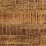 Mesa de centro de madera maciza de mango rugosa y acero 110 cm de vidaXL, Mesas de centro - Ref: Foro24-246631, Precio: 146,6...