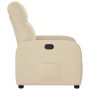 Sillón reclinable de tela crema en Sillones | Comprar online en Foru.es