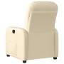 Sillón reclinable de tela crema en Sillones | Comprar online en Foru.es
