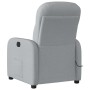 Sillón reclinable de masaje de tela gris claro en Sillones | Comprar online en Foru.es