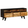 Mueble para TV de madera maciza de mango 120x30x50 cm de vidaXL, Muebles TV - Ref: Foro24-246326, Precio: 187,72 €, Descuento: %