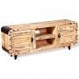 Mueble de TV madera de mango rugosa 120x30x50 cm de vidaXL, Muebles TV - Ref: Foro24-244009, Precio: 231,19 €, Descuento: %