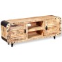 Mueble de TV madera de mango rugosa 120x30x50 cm de vidaXL, Muebles TV - Ref: Foro24-244009, Precio: 231,19 €, Descuento: %