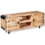 Mueble de TV madera de mango rugosa 120x30x50 cm de vidaXL, Muebles TV - Ref: Foro24-244009, Precio: 231,19 €, Descuento: %
