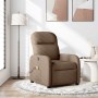 Sillón reclinable con masaje de tela marrón en Sillones | Comprar online en Foru.es