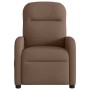 Sillón reclinable con masaje de tela marrón en Sillones | Comprar online en Foru.es