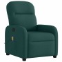 Sillón de masaje reclinable de tela verde oscuro en Sillones | Comprar online en Foru.es