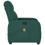 Sillón de masaje reclinable de tela verde oscuro en Sillones | Comprar online en Foru.es