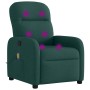 Sillón de masaje reclinable de tela verde oscuro en Sillones | Comprar online en Foru.es