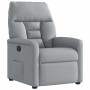Sillón reclinable de tela gris claro en Sillones | Comprar online en Foru.es