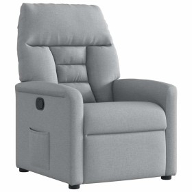 Sillón reclinable de tela gris claro en Sillones | Comprar online en Foru.es