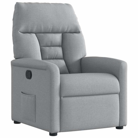 Sillón reclinable de tela gris claro en Sillones | Comprar online en Foru.es