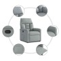Sillón reclinable de tela gris claro en Sillones | Comprar online en Foru.es
