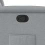 Sillón reclinable de tela gris claro en Sillones | Comprar online en Foru.es