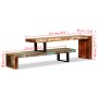 Mueble para TV de madera maciza reciclada de vidaXL, Muebles TV - Ref: Foro24-244582, Precio: 238,96 €, Descuento: %
