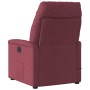 Sillón reclinable de tela rojo tinto en Sillones | Comprar online en Foru.es