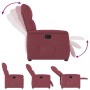 Sillón reclinable de tela rojo tinto en Sillones | Comprar online en Foru.es