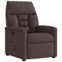 Sillón reclinable de tela marrón oscuro en Sillones | Comprar online en Foru.es