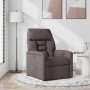 Sillón reclinable de tela marrón oscuro en Sillones | Comprar online en Foru.es