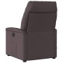 Sillón reclinable de tela marrón oscuro en Sillones | Comprar online en Foru.es