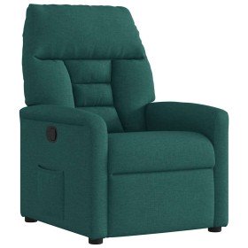 Sillón reclinable de tela verde oscuro en Sillones | Comprar online en Foru.es