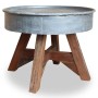 Mesa de centro de madera maciza reciclada plateado 60x45 cm de vidaXL, Mesas de centro - Ref: Foro24-244511, Precio: 150,37 €...