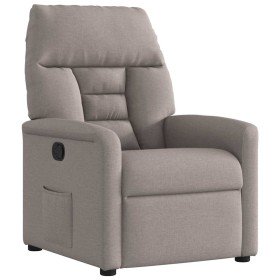 Sillón reclinable de tela gris taupe en Sillones | Comprar online en Foru.es