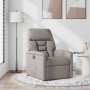 Sillón reclinable de tela gris taupe en Sillones | Comprar online en Foru.es