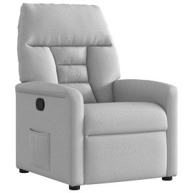Sillón reclinable de tela gris nube en Sillones | Comprar online en Foru.es